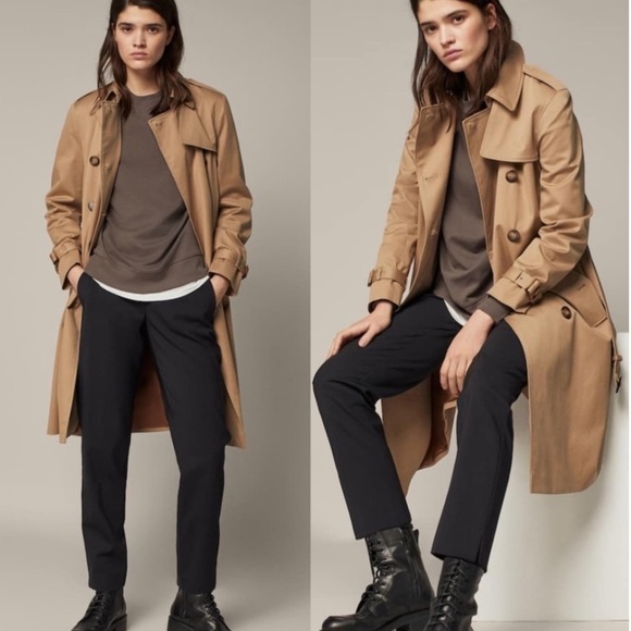 Massimo Dutti Pleated Trousers. Black. Size: 2. #713 - Picture 4 of 11